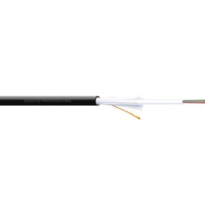Kabel światłowodowy zewnętrzny 24 włókna SM 9/125 OS2 G652D 1500N PE Fca czarny DK-B3924-O-SC-3 /bębnowy/ - obrazek 1