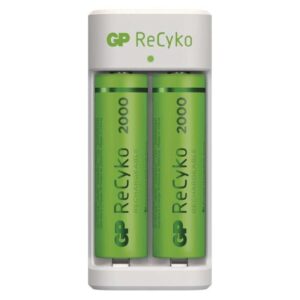 Ładowarka akumulatorów Eco E211 2 sloty + 2 x akumulator AA REC 2000 / 1604821110 - obrazek 1