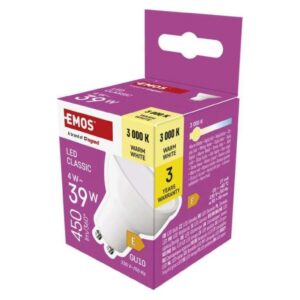 Żarówka LED Classic MR16 GU10 4W 450lm 3000K ciepła biel ZQ8E22 - obrazek 1