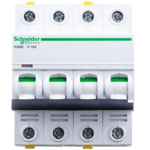 Wyłącznik nadprądowy 4P C 10A 6kA AC iC60N-C10-4 A9F04410 - obrazek 1
