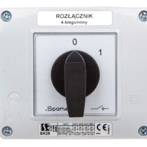 Łącznik krzywkowy 0-1 25A 4P w obudowie SK25-2.8210OB13 - obrazek 1