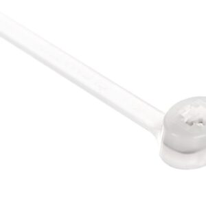 Opaska kablowa 100x2,5 biała 2-LOCK zęby stalowe BMTB1025 /100szt./ - obrazek 1