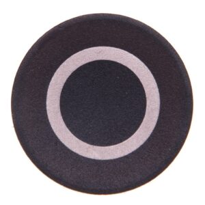 Wkładka przycisku 22mm płaska czarna z opisem O M22-XD-S-X0 218154 - obrazek 1