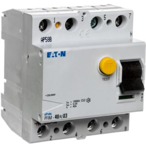 Wyłącznik różnicowoprądowy 4P 40A 0,3A typ AC PFIM-40/4/03-MW 235412 - obrazek 1