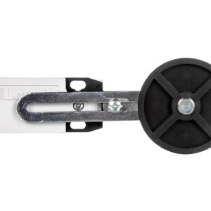 Wyłącznik krańcowy dźwignia regulowana z rolką, rolka gumowa 50x10mm, obudowa z tworzywa, 1R 1Z zestyki migowe KBF3S11 - obrazek 1