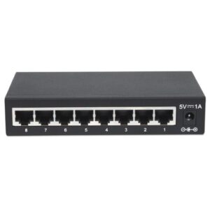 Switch Gigabit 8x 10/100/1000 Mbps RJ45 Desktop Metalowy - obrazek 1