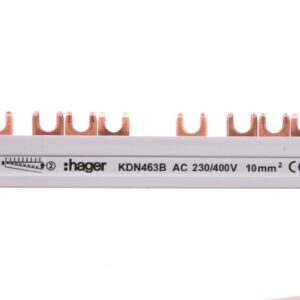 Szyna łączeniowa 4P 63A 10mm2 widełkowa (56mod.) KDN463B - obrazek 1