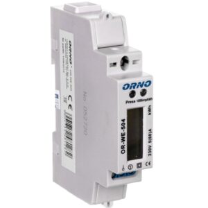 Wskaźnik zużycia energii elektrycznej 1-fazowy 80A 230V port RS-485 z wyświetlaczem LCD OR-WE-504 - obrazek 1