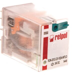 Przekaźnik przemysłowy miniaturowy 2P 24V DC IP40 AgNi R2N-2012-23-1024-WTLD 860399 - obrazek 1