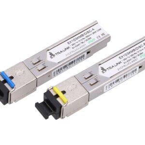 Moduł SFP WDM 1,25Gbps, 1310/1550nm, single mode, 3km, SC, DOM, para Extralink SFP 1.25G - obrazek 1