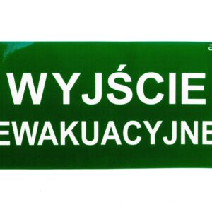 Piktogram 150x300mm wyjście ewakuacyjne PD21 - obrazek 1