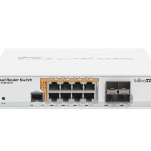 Switch 8x RJ45 1000Mb/s, 4x SFP MikroTik CRS112-8P-4S-IN - obrazek 1