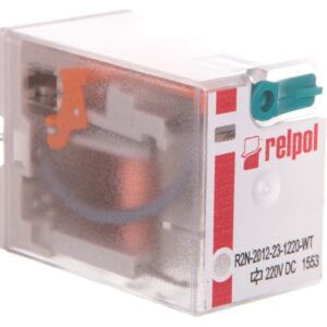 Przekaźnik przemysłowy 2P 12A 220V DC R2N-2012-23-1220-WT 861238 - obrazek 1