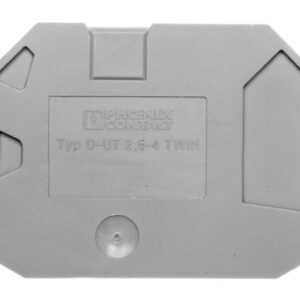 Pokrywa zamykająca 2,2x57,8x47,5mm szara D-UT 2,5/4-TWIN 3047141 - obrazek 1