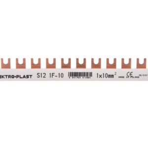 Szyna łączeniowa 1P 63A 10mm2 widełkowa 1F S12 1F-0 45.102 - obrazek 1