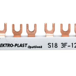 Szyna łączeniowa 3P 63A 12mm2 widełkowa (18mod.) 3F S18 3F-10 45.388 - obrazek 1