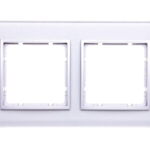 Berker/B.7 Glas Ramka podwójna szkło pozioma szklana aluminium złoty 10126414 - obrazek 1