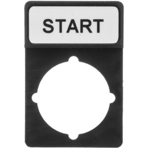 Tabliczka opisowa czarna prostokątna START ST22-1901P04 - obrazek 1