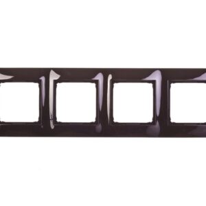 Simon 54 Premium Ramka poczwórna metalowa ciemna stal DR4/67 - obrazek 1