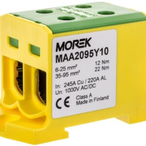 Złączka OTL95-2 kolor żółto-zielony 2x Al/Cu 6-95mm2 1000V AC /1500V DC Zacisk uniwersalny MAA2095Y10 - obrazek 1