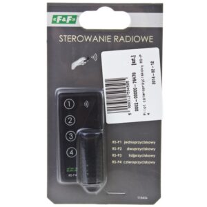 Pilot czteroprzyciskowy 12V A23 868MHz 30m czarny RS-P4 - obrazek 1