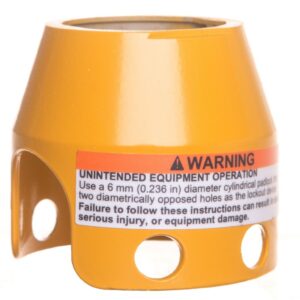 Osłona metalowa dla przycisku grzybkowego 40mm blokada na kłódkę ZBZ1605 - obrazek 1