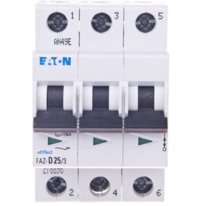 Wyłącznik nadprądowy 3P D 25A 15kA AC FAZ D25/3 278898 - obrazek 1