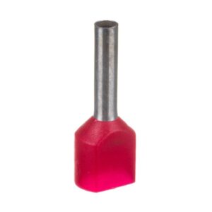 Końcówka tulejkowa izolowana HI 2X1/10 DIN E08KH-02020101201 /500 szt./ - obrazek 1