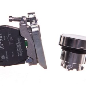 Przycisk sterowniczy 22mm bialy 1Z z samopowrotem XB4BA11 - obrazek 1