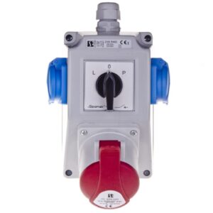 Zestaw instalacyjny z gniazdem IP44 32A 3P+N+PE 2x2P+PE ZI05R462 - obrazek 1