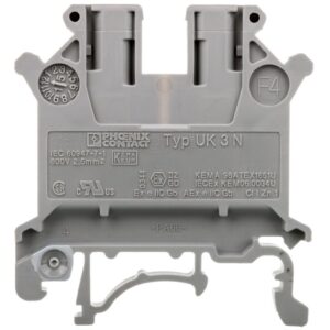 Złączka szynowa 2-przewodowa 2,5 mm2 szara UK 3 N 3001501 - obrazek 1