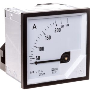 Amperomierz analogowy tablicowy 200/400A do przekładnika 200/5A 72x72mm IP50 C3 K=90 st. EA17N F41800000000 - obrazek 1