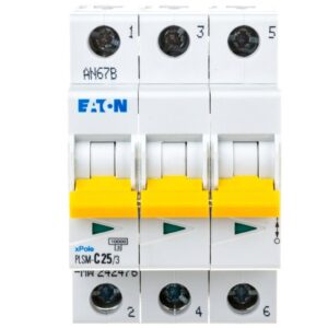 Wyłącznik nadprądowy 3P C 25A 10kA AC PLSM-C25/3-MW 242476 - obrazek 1