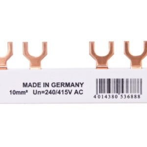 Szyna łączeniowa 2P 63A 10mm2 widełkowa EVG-2PHAS/4MODUL/HI 219573 - obrazek 1