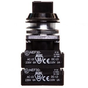 Przycisk sterowniczy 30mm NEF30-TPc4X czarny W0-NEF30-TPC 4X S - obrazek 1