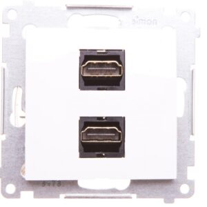 Simon 54 Gniazdo podwójne HDMI białe DGHDMI2.01/11 - obrazek 1