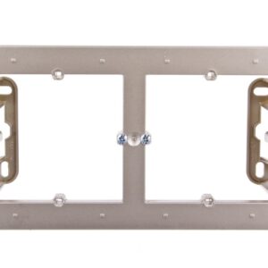 Simon 54 Premium Puszka natynkowa podwójna płytka złoty mat DPN2/44 - obrazek 1