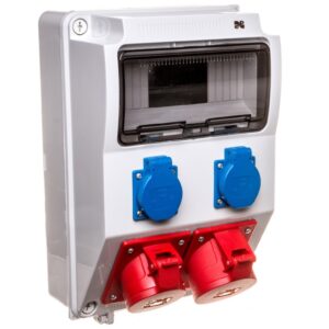 Rozdzielnica budowlana RS-9 9- mod. 2x2P+Z, 16A/5P, 32A/5P, IP44 bez zabezpieczeń 6223-00 - obrazek 1