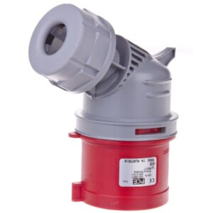 Wtyczka przenośna 32A 5P 400V czerwona IP44 8025-6TT - obrazek 1