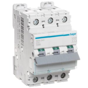 Wyłącznik nadprądowy 3P D 40A 10kA AC MCB NDN340 - obrazek 1