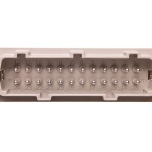 Wkład złącza 24P+PE męski 16A 500V EPIC H-BE 24 SS 10204100 - obrazek 1