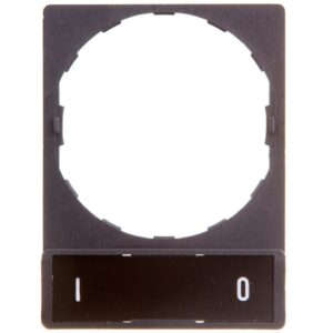 Szyld opisowy 30x40mm z etykietą 8x27mm O-I ZBY2178 - obrazek 1