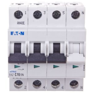 Wyłącznik nadprądowy 3P+N C 10A 15kA AC FAZ C10/3N 278971 - obrazek 1