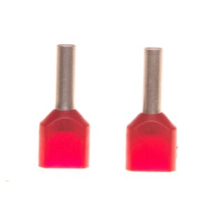 Końcówka tulejkowa izolowana HI 2x1/8 DIN E08KH-02020101101 /500szt./ - obrazek 1