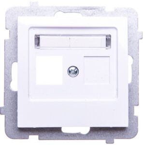 AS Obudowa gniazda teleinformatycznego pojedynczego biała GPK-1G/p/00 - obrazek 1