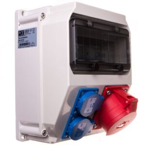 Rozdzielnica stacjonarna LUBLIN 32A/5P 2xGS bez zabezpieczeń IP44 9035004W - obrazek 1