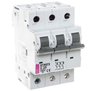 Wyłącznik nadprądowy 3P C 25A 6kA AC ETIMAT 6 002145518 - obrazek 1
