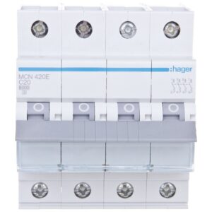 Wyłącznik nadprądowy 4P C 20A 6kA AC MCN420E - obrazek 1