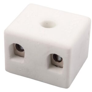 Złączka gwintowa porcelanowa 4mm 2-tory biała z 1 otworem do przykręcania CPO-5A-2P 80712516 - obrazek 1