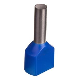 Końcówka tulejkowa izolowana TID 2x2,5mm2/10mm niebieska cynowana TID2x2,5L10 /100szt./ - obrazek 1
